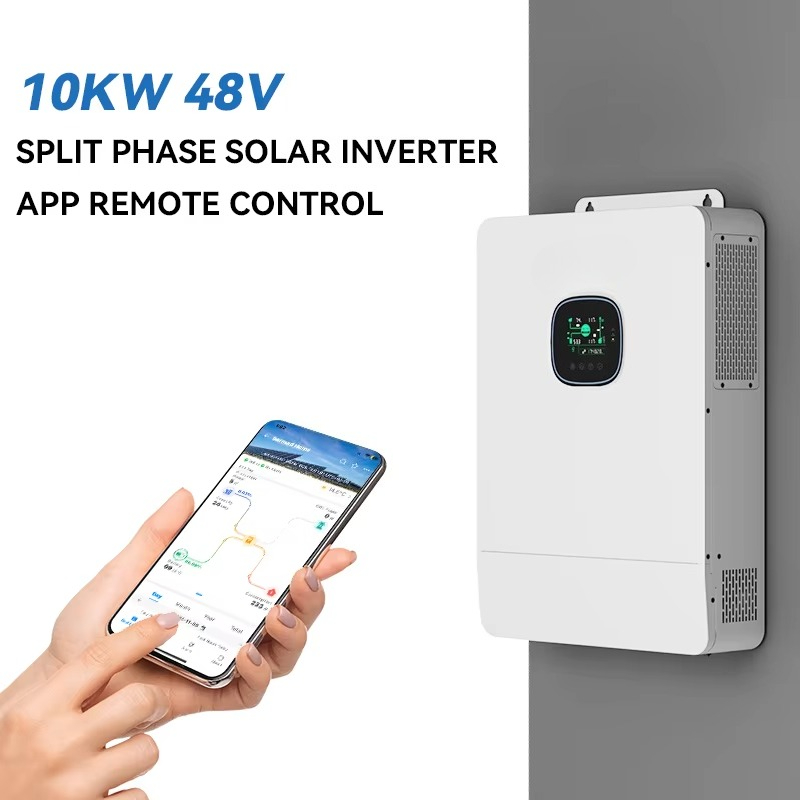 Split Phase Inverter 10Kw 110V 220V - Onduleur solaire hybride hors réseau 110V