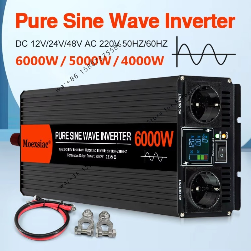 Pure Sine Wave Inverter 5000W 48V 220V - Convertisseurs de tension Moexsiac à onde