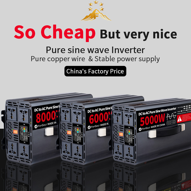 Onduleur portable à onde sinus - Pure Sine Wave Inverter 5000W 48V 220V avis et prix