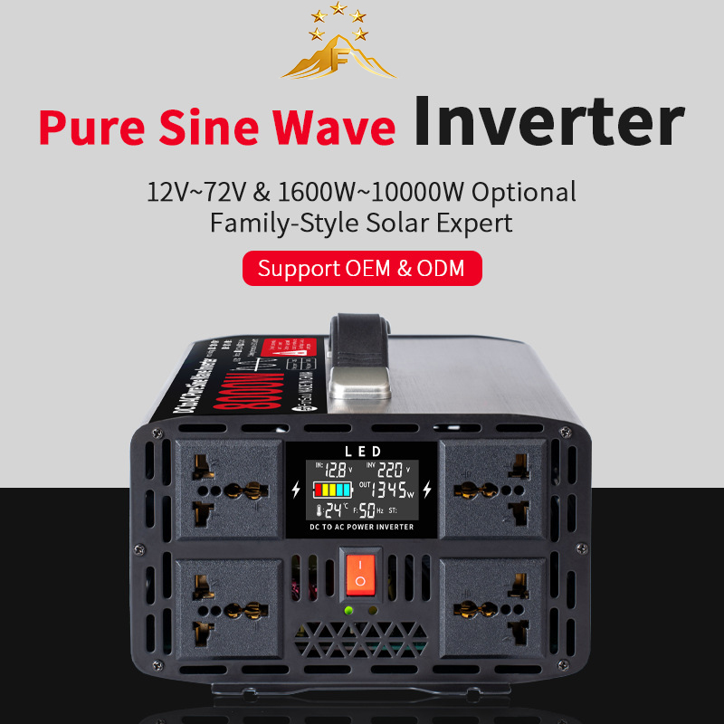 Onduleur portable à onde sinus - Pure Sine Wave Inverter 5000W 48V 220V avis et prix