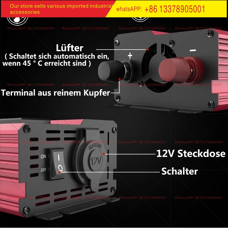 Convertisseur de courant 12V v - Power Inverter 12V 220V 4000W Continuous avis et prix