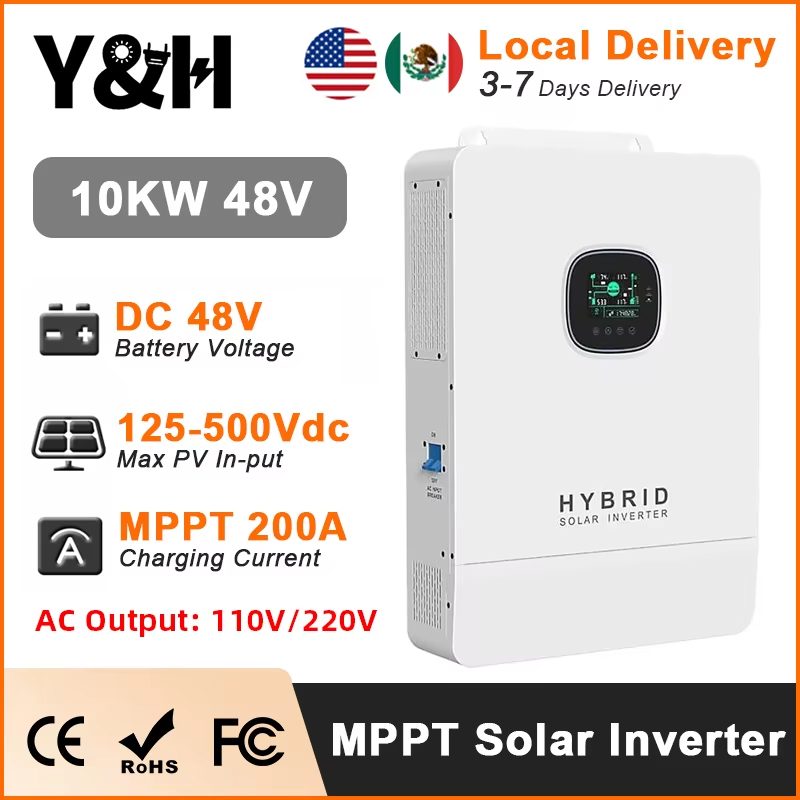 Y&H Onduleur Solaire Hybride 1 - Split Phase Inverter 10Kw 110V 220V avis et prix