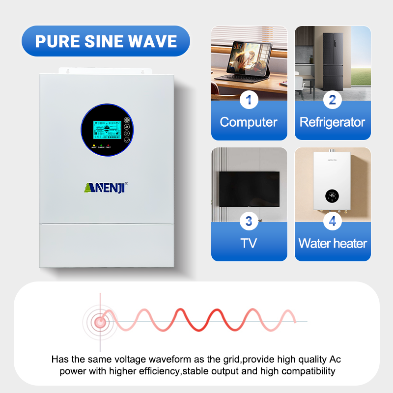Onduleur solaire hybride ANENJ - Off Grid Solar Inverter 48V 6000W avis et prix