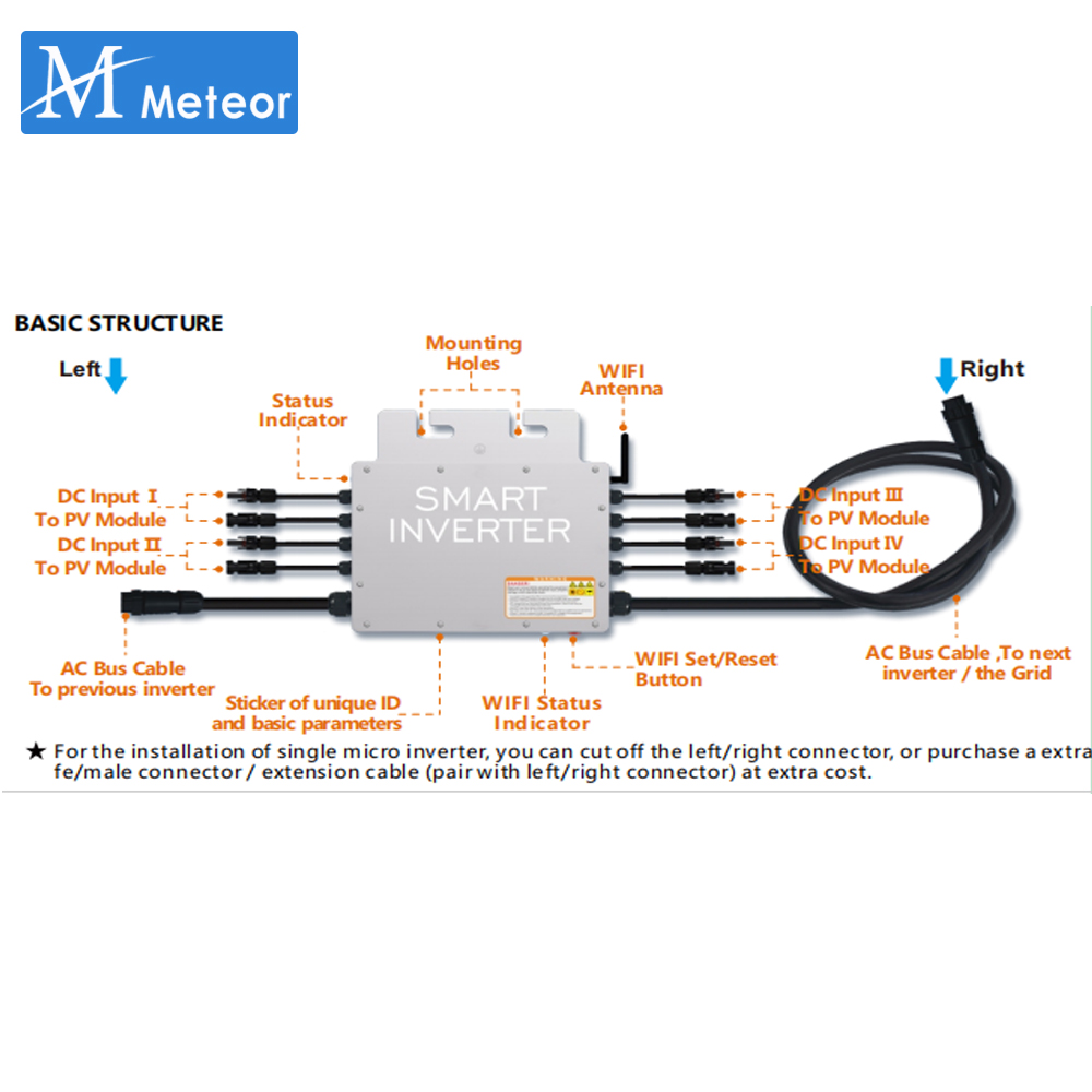 Micro-Onduleur Solaire pour Ré - Micro Inverter 1400W Solar Grid Tie avis et prix