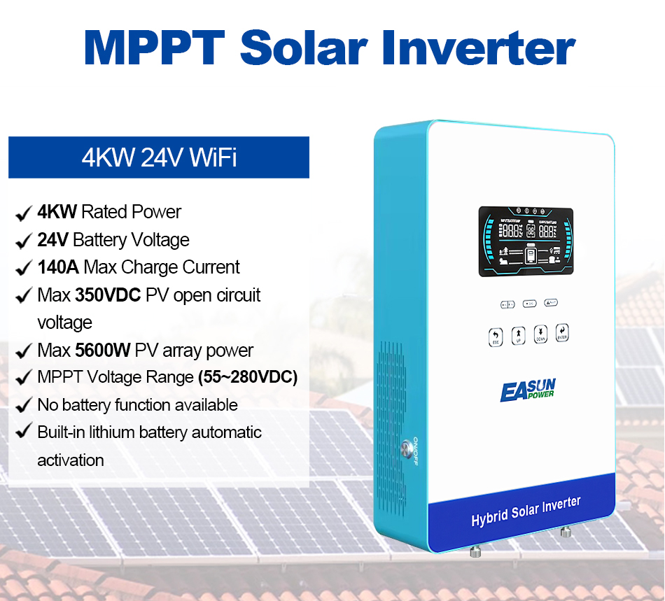 EASUN POWER 4000W onduleur hyb - Grid Tie Inverter Limiter 2000W avis et prix